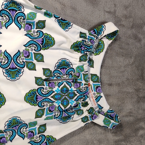 Jude Connally Women's Lisa Keyhole Shift Dress Paisley Medallion Small - Picture 2 of 8